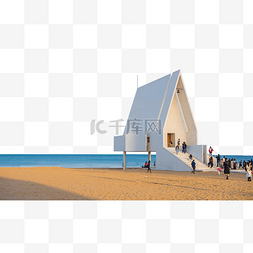 logo设计图片_北戴河夏天沙滩阿那亚教堂旅行