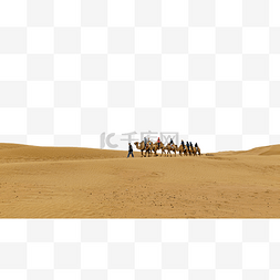库布其沙漠驼队