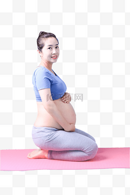 孕妇瑜伽健身运动身材