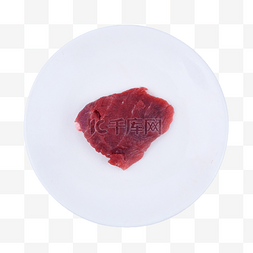猪肉瘦肉红色食物碟子