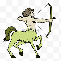 动物马人物图片_半人马希腊神话绿色