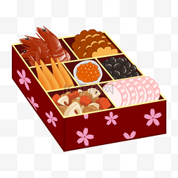 巧克力酱松饼图片_日本新年御节料理便当