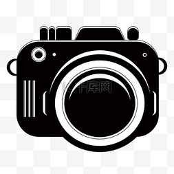 数码照相机图片_剪贴画黑白数码照相机