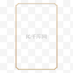 立体边框背景图片_立体金边国潮装饰边框