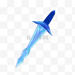 游戏刀剑蓝色宝剑武器