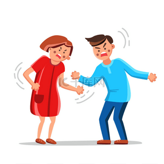 夫妻吵架卡通图片图片_夫妻吵架卡通图片素材-夫妻吵架卡通图片图片
