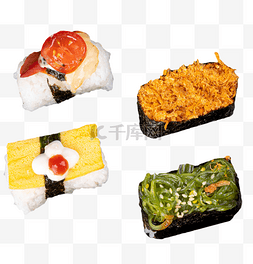 日式小吃寿司海苔食物