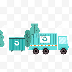 可回收资源利用图片_绿色环保垃圾回收矢量元素