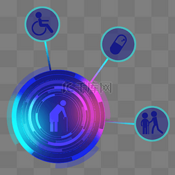 app互联网素材图片_互联网APP助老适老服务老年人关怀
