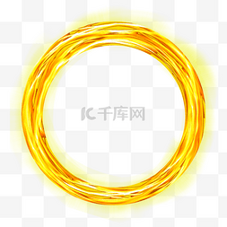 光效黄图片_金黄色金色抽象光环