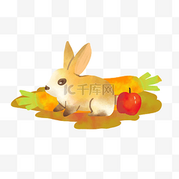 秋季兔子苹果