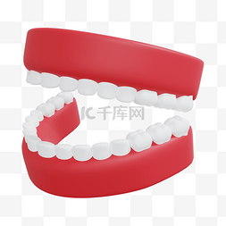 洁白图片_3DC4D立体口腔牙齿
