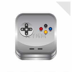 游戏控制台图标按钮主题矢量图形