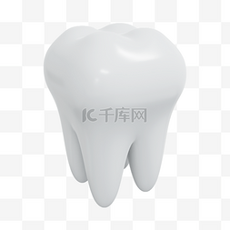 牙科元素图片_3DC4D立体洁白牙齿