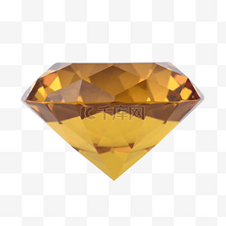 黄色水晶水晶图片_金色钻石装饰水晶首饰