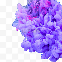 品红紫色图片_墨水摄影图七彩抽象紫色