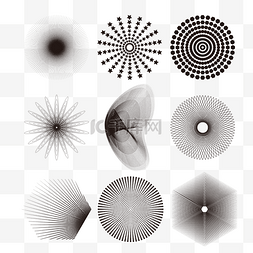抽象点状图片_潮流抽象点状图形形状套图