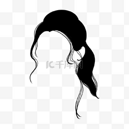 长发女士发型图片_黑色长发女士发型仿真