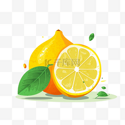 手绘卡通柠檬图片_卡通手绘水果柠檬