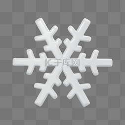 3DC4D立体白雪雪花