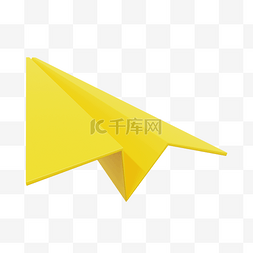 折纸海报样机图片_3DC4D立体折纸飞机