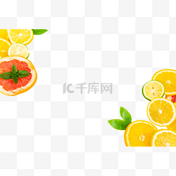 水果切片橙子图片_夏日水果切片