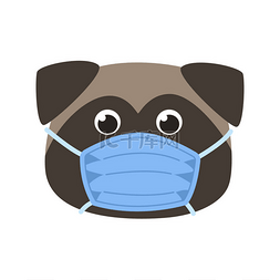 面罩背景图片_医疗面罩上的呕吐物保护宠物不感