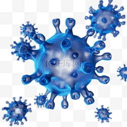 保护蓝色图片_变体蓝色半透明变异covid-19新冠病