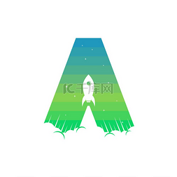 字母环保logo图片_字母初始标识符号标识空间火箭矢