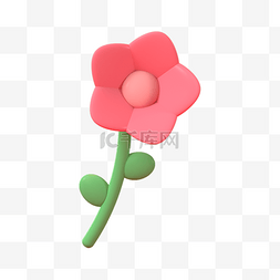 鲜艳花朵图片_3D立体春天植物花朵