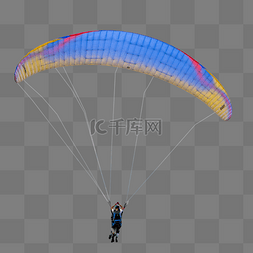 滑翔伞手绘图片_高空滑翔伞极限挑战