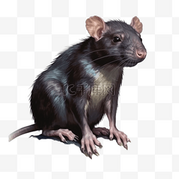 老鼠手绘图片_卡通手绘动物老鼠