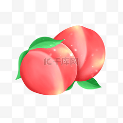 粉色水果水蜜桃