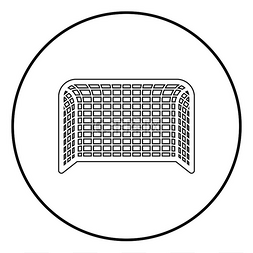 足球门足球门手球门概念得分图标