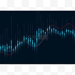 股市数据图背景