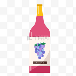 葡萄酒酒绘画图片葡萄紫色
