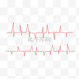 心电图手绘图片_矢量手绘心电图