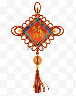 国潮新年中国结挂件吊饰挂饰
