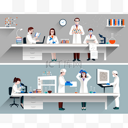 科学家在实验室概念
