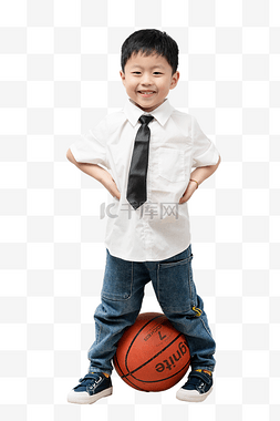 男孩儿童打篮球