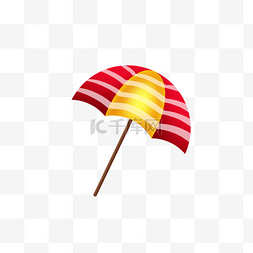 黄红条纹图片_质感条纹遮阳伞