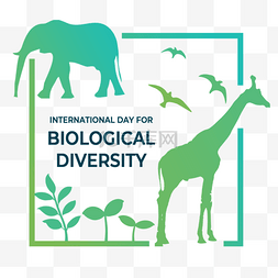 物种多样性图片_渐变简约生物植物动物保护环境世