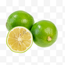 美味水果柠檬图片_绿色青柠水果