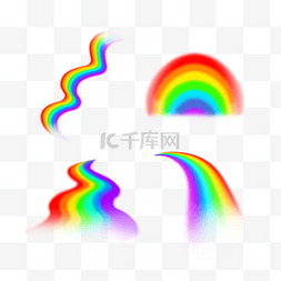 彩虹颜色抽象光谱光效
