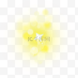 白色十字光图片_白色闪亮十字黄色抽象光效
