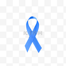 蓝色丝带慈善标志类型图形图像