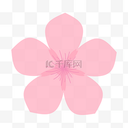 粉色花瓣元素装饰图片_卡通樱花粉色花瓣剪贴画