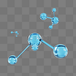 生物医疗科技图片_3D立体分子结构