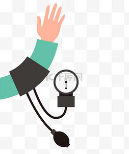 血压测量器图片_量血压手势