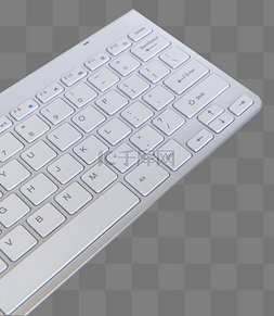 白色键盘图片_白色电脑键盘